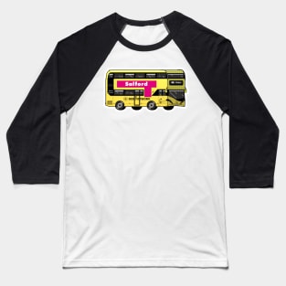 Salford Transport for Greater Manchester (TfGM) Bee Network yellow bus Baseball T-Shirt